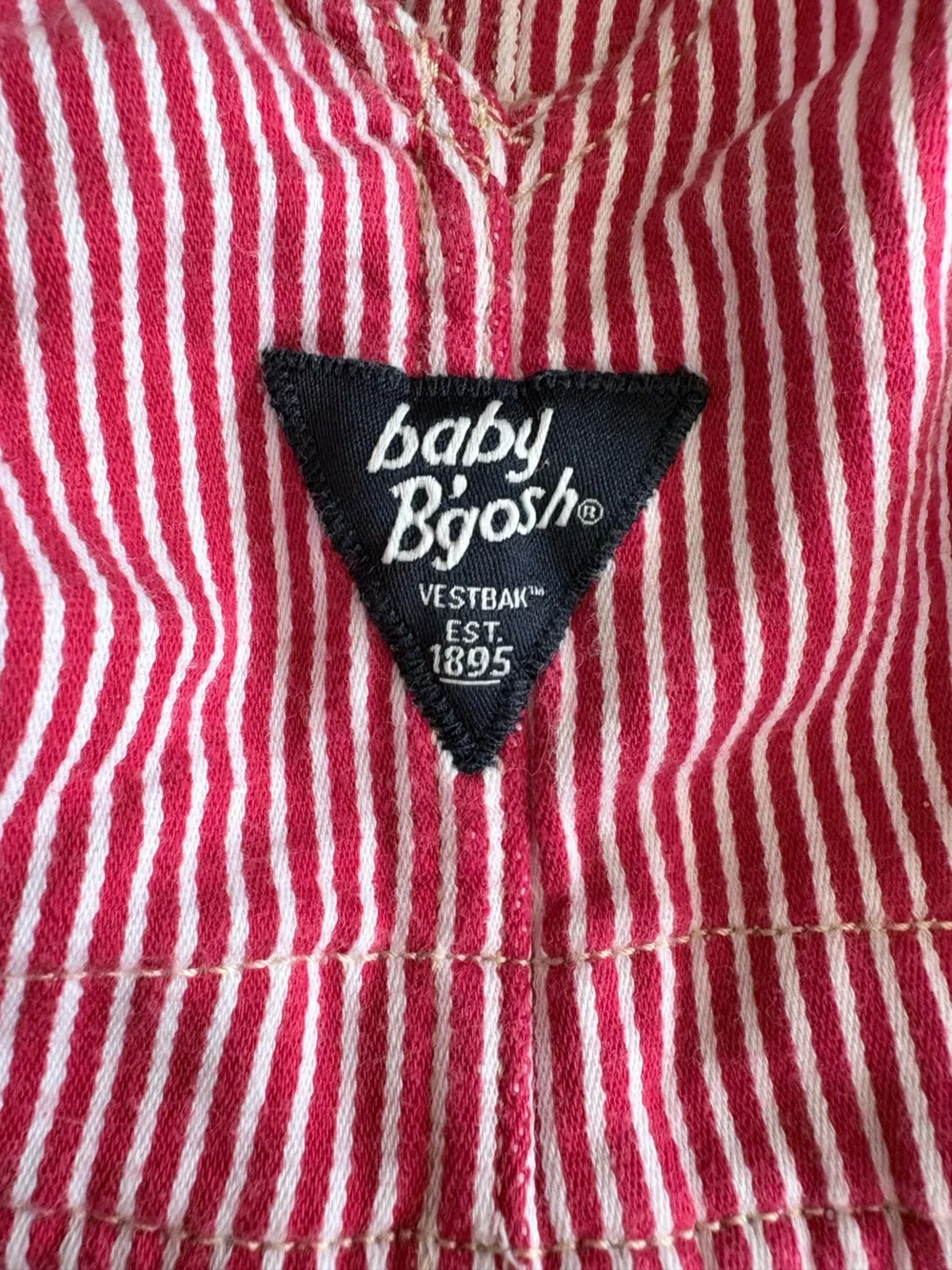 Baby Girl Hickory Red Stripe Terry Jumper Dress OshKosh Baby B’Gosh 6 Months